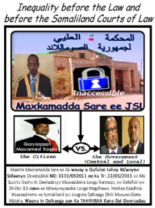 Maxkamadda sare ee SOMALILAND WAXAY U QUFULAN TAHAY MADAXWEYNE SIILAANYO
