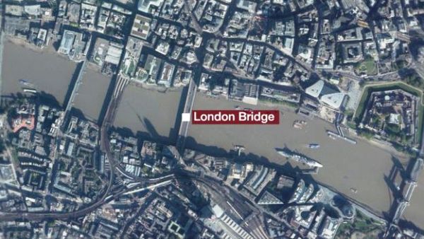 Van has hit a number of Pedestrians on London Bridge in central London 03 JUNE 2017 3