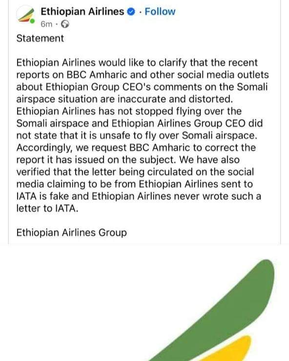 Beeninta Ethiopian Airlines 